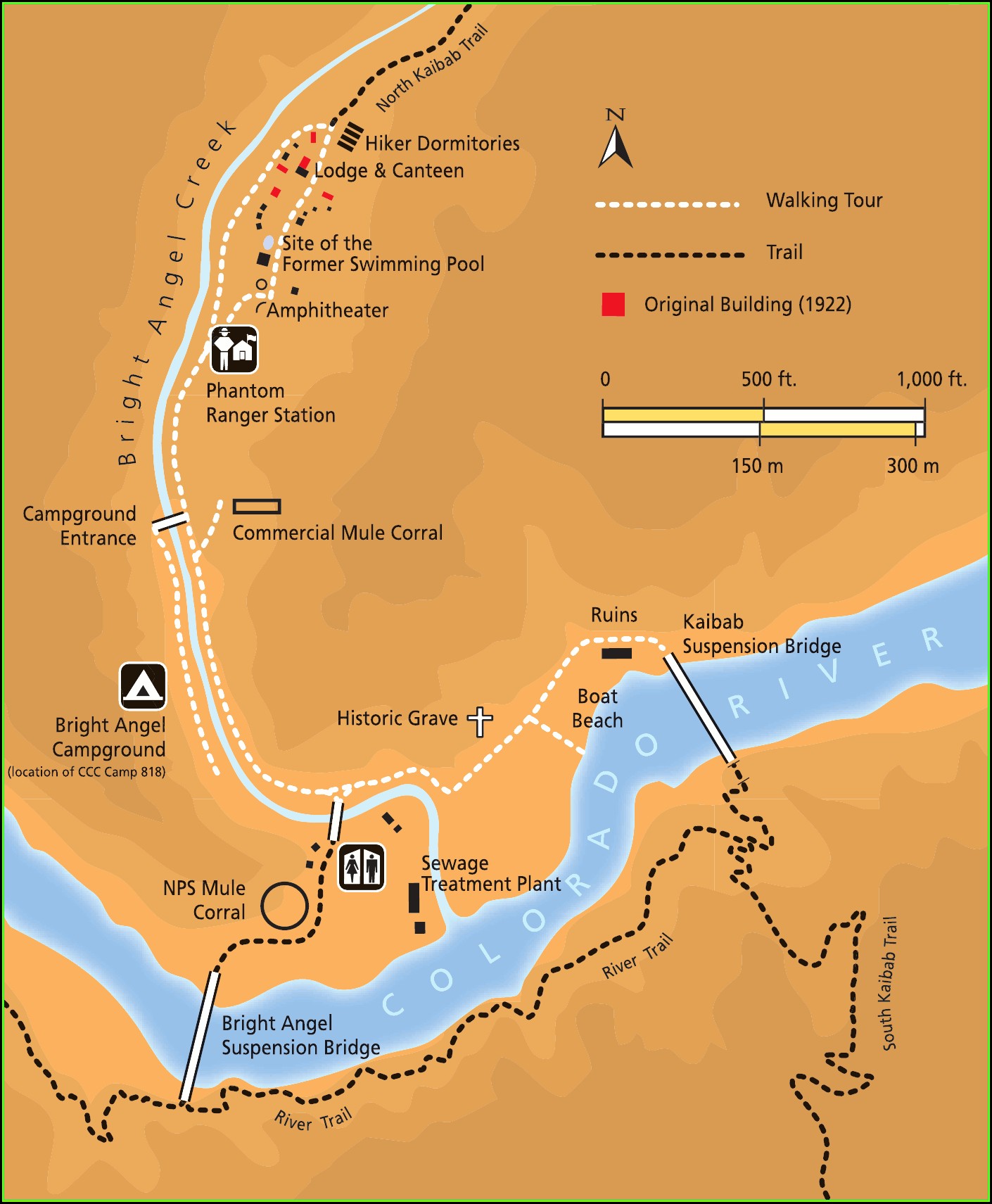 Map Of The Grand Canyon Trails