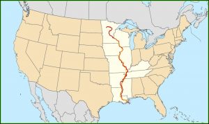 Map Of Where The Mississippi River Is Located