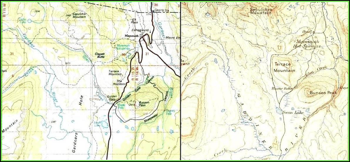 Map Of Yellowstone National Park Campgrounds