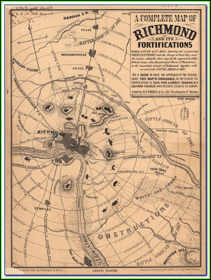 Maps Of Civil War Battles In Virginia
