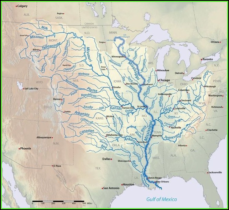 Maps Of The Mississippi River