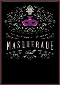 Masquerade Birthday Invitation Templates