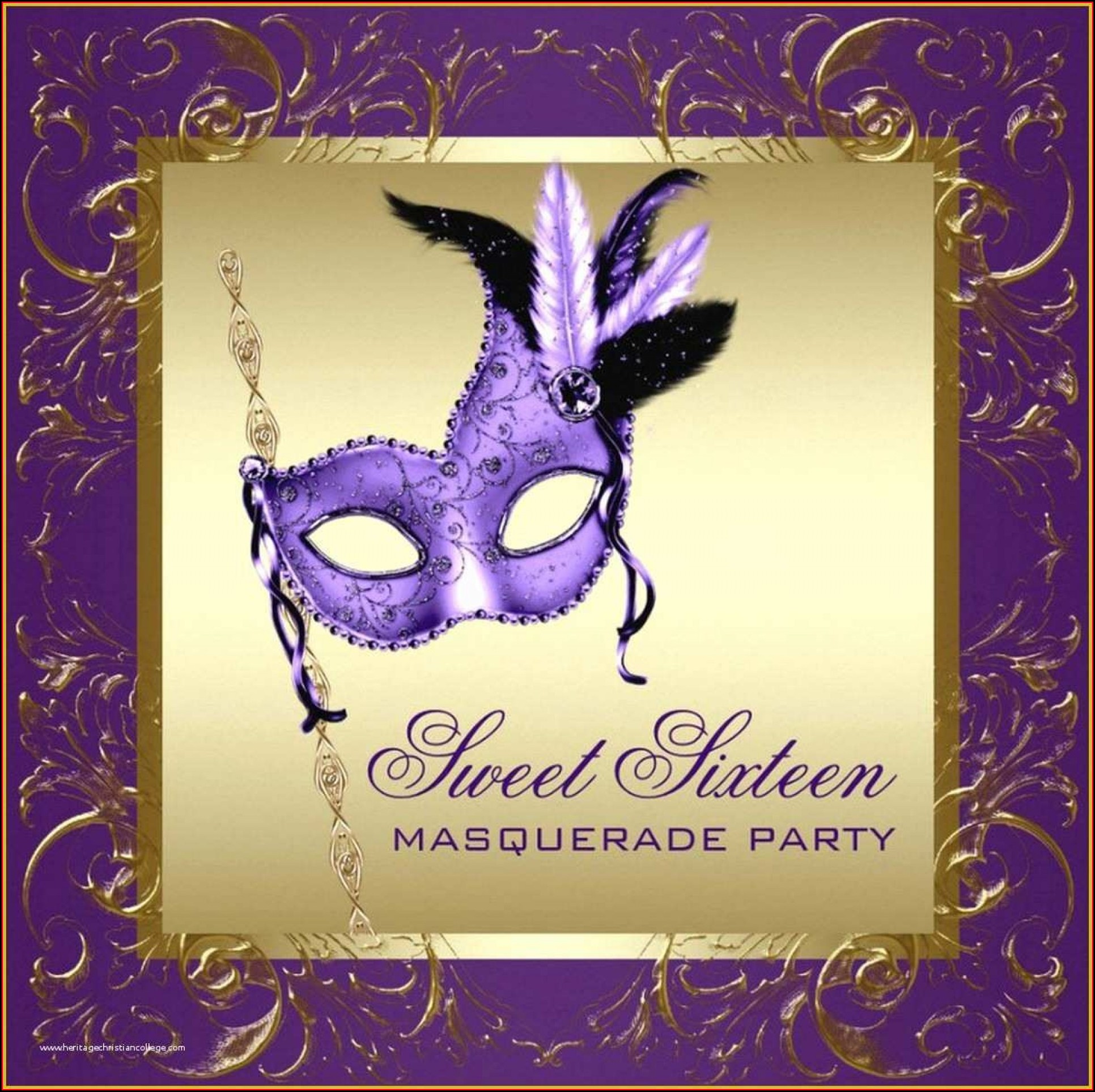 Masquerade Invitation Template