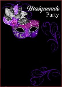 Masquerade Mask Invitation Template Free