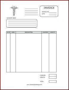 Medical Invoice Layout