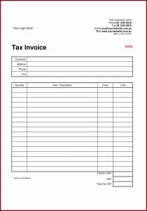 Medical Invoice Template Australia