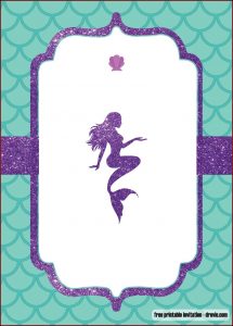 Mermaid Invitation Template Free