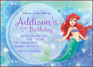 Mermaid Invitation Templates