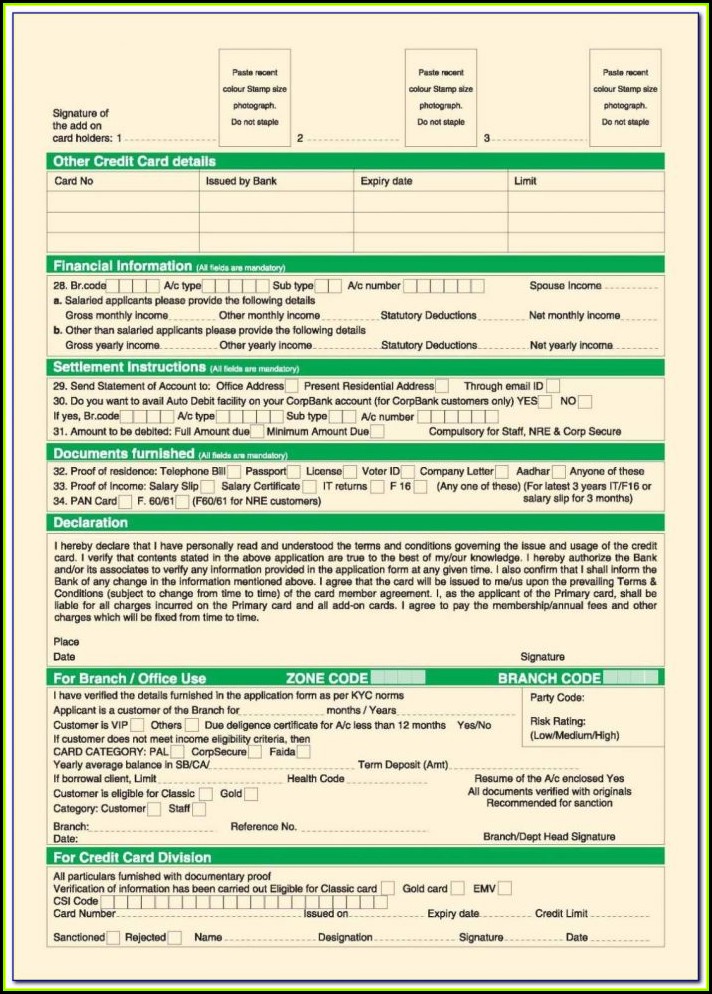 Metrobank Credit Card Application Form Classic