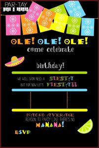 Mexican Fiesta Invitation Template