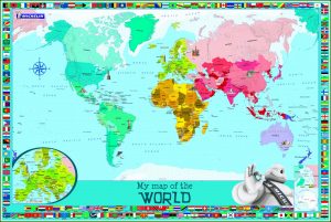 Michelin World Map Laminated