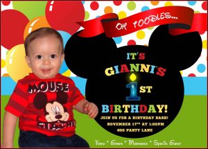 Mickey Mouse Birthday Invitation Wording Ideas