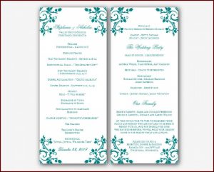 Microsoft Word Jewish Wedding Program Template