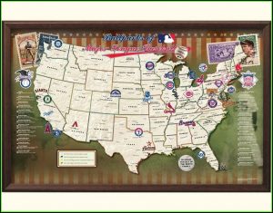 Mlb Stadium Travel Map
