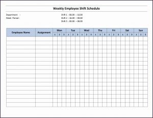 Monthly Employee Work Schedule Template Excel