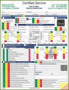 Multi Point Inspection Form Pdf