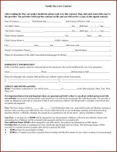 Nanny Contract Template Free