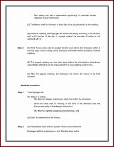 Nanny Contract Template Word