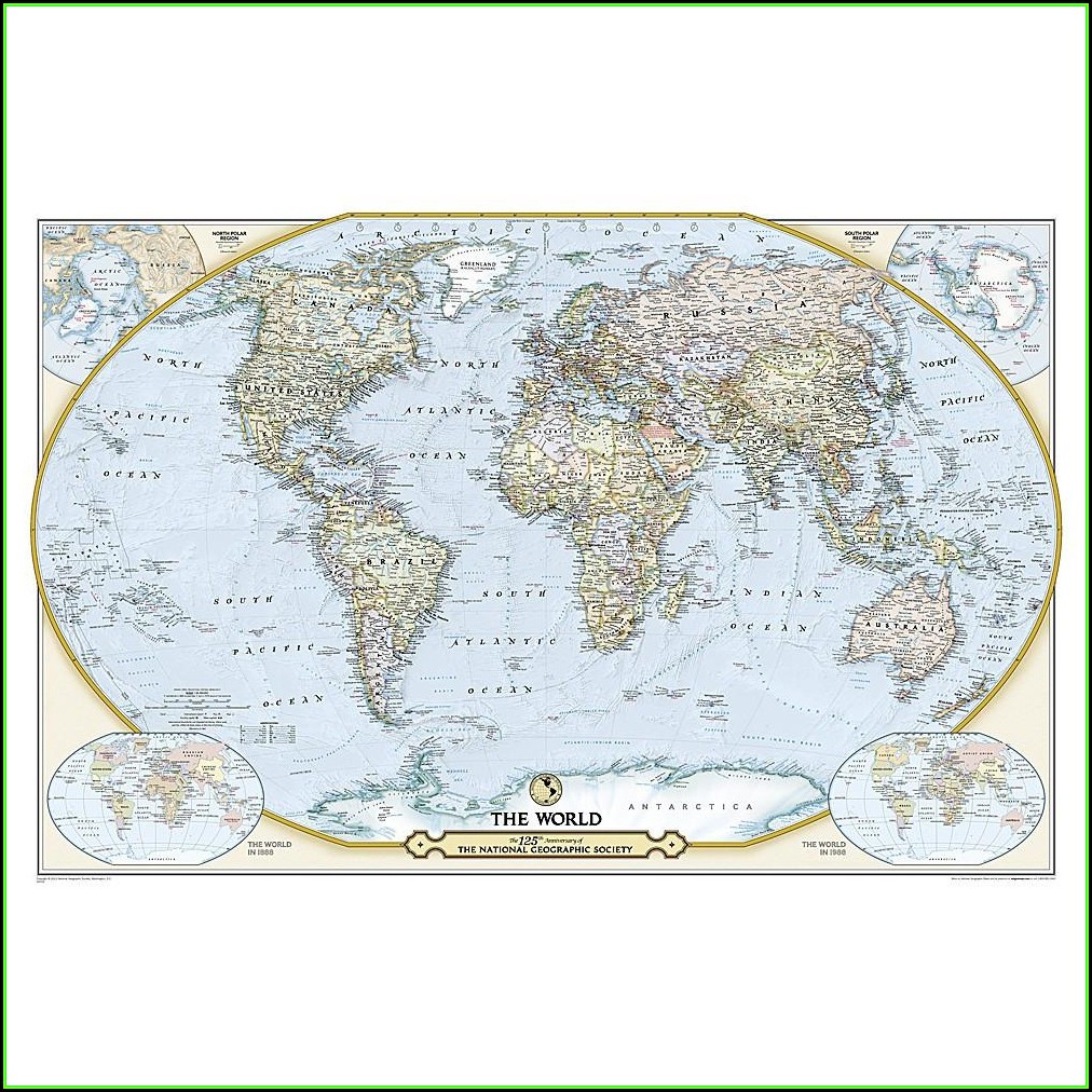 National Geographic World Classic Wall Map