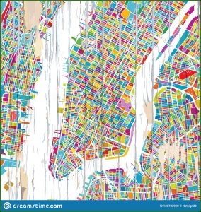 New York City Map Artwork