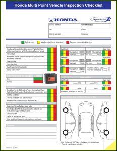 Nissan Multi Point Inspection Form Pdf