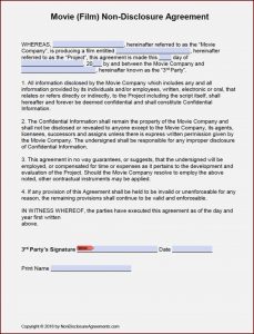 Non Disclosure Agreement Template Word Philippines