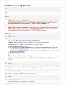 Non Disclosure Agreement Template Word Uk