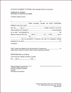Notarized Custody Agreement Template