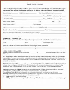 Ontario Home Daycare Contract Template