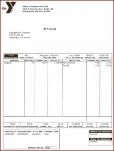 Pay Stub Template Free Pdf
