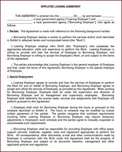 Personal Loan Contract Example