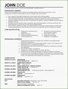 Phlebotomy Resume Templates