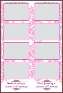 Photo Booth Picture Strip Template
