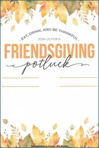 Potluck Invitation Template Free