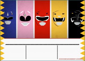 Power Rangers Birthday Invitations Template