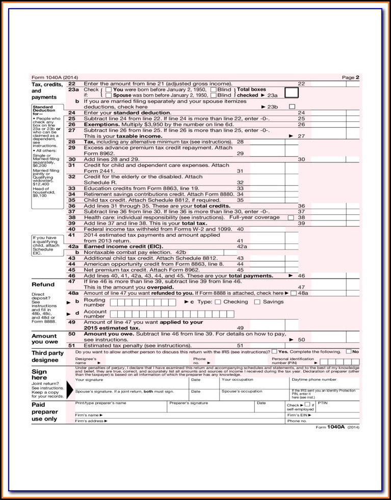Printable 2016 Tax Forms 1040ez