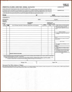 Printable Bill Of Lading Form R&l
