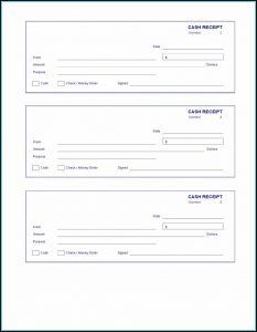 Printable Cash Receipt Template Free