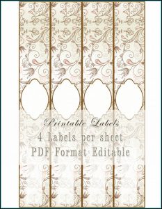 Printable Cigar Label Template