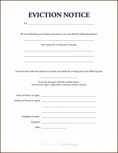Printable Eviction Forms