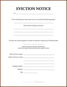 Printable Eviction Notice Form