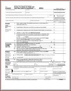 Printable Irs Forms 1040ez