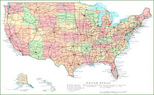 Printable Map Of The United States With Major Cities And Highways