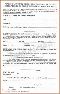 Printable Power Of Attorney Form Florida