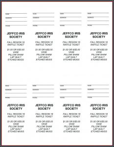 Printable Raffle Ticket Template Microsoft