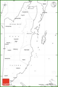 Printable Road Map Of Belize