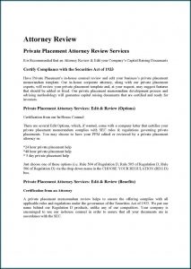 Private Placement Memorandum Template