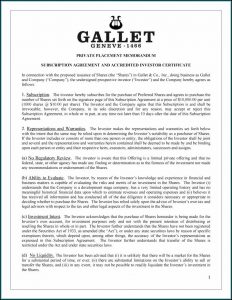 Private Placement Memorandum Template Uk