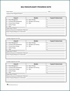 Psychotherapy Progress Note Template Free
