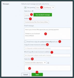 Quickbooks Default Estimate Template